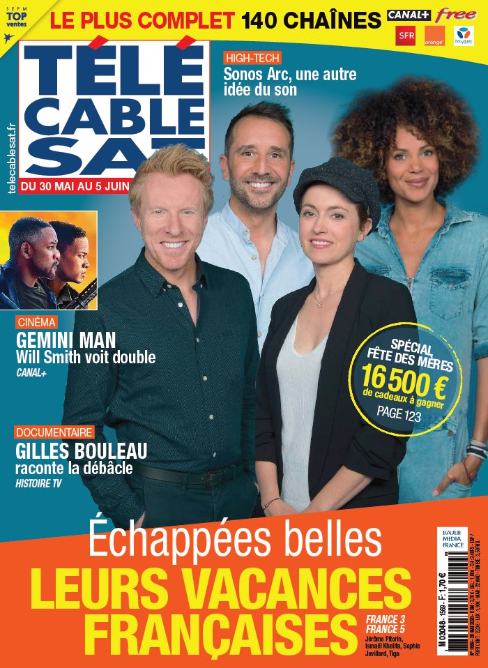 Télécâble Sat Hebdo 25 mai 2020 Télécâble Sat Hebdo N°1569 du 25 mai 2020 à télécharger sur iPad