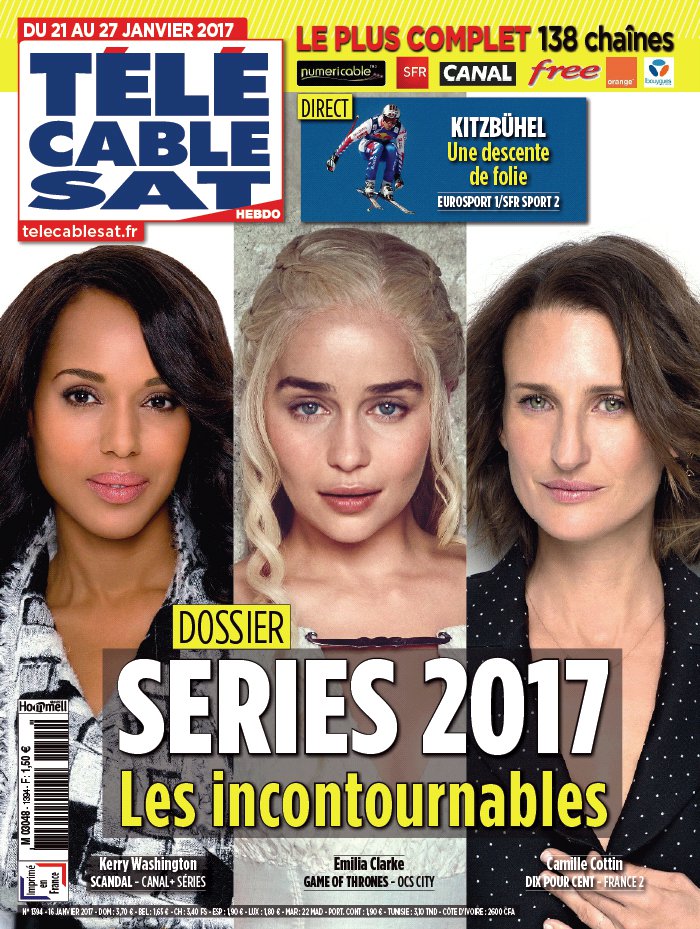 Télécâble Sat Hebdo N°1394 du 16 janvier 2017 à télécharger sur iPad