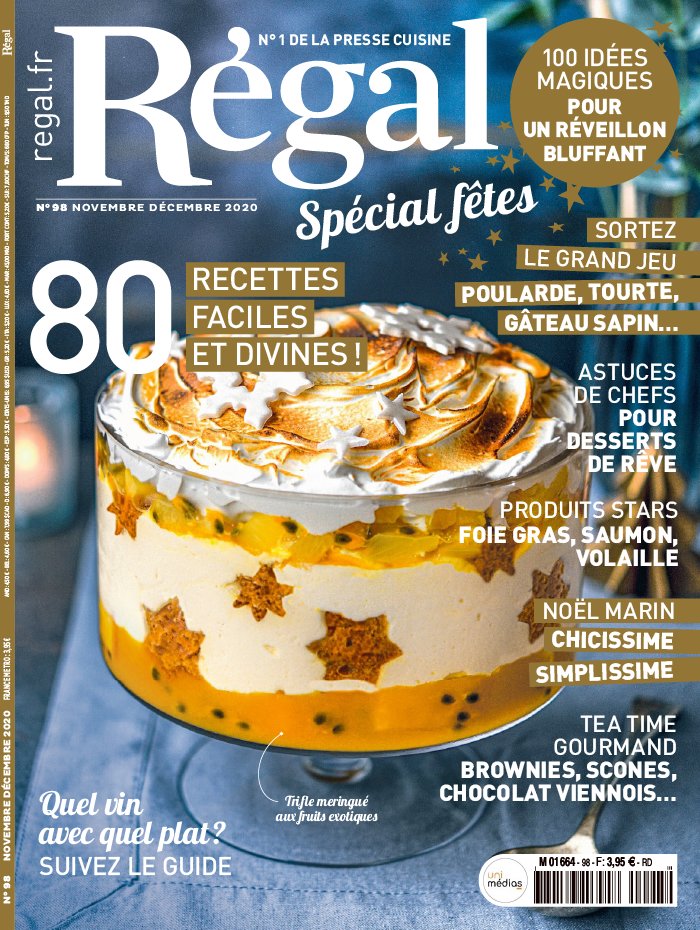 Régal 05 novembre 2020 Abonnement Régal Pas Cher avec le BOUQUET À LA CARTE ePresse.fr