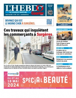 Lisez L'Hebdo de Charente Maritime du 09 mai 2024 sur ePresse.fr