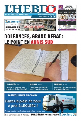 L'Hebdo de Charente Maritime N°1108 du 24 janvier 2019 à télécharger sur iPad