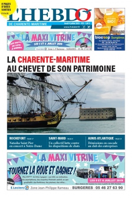 L'Hebdo de Charente Maritime N°1131 du 04 juillet 2019 à télécharger sur iPad