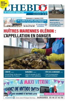 L'Hebdo de Charente Maritime N°1129 du 20 juin 2019 à télécharger sur iPad