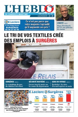 L'Hebdo de Charente Maritime N°1118 du 04 avril 2019 à télécharger sur iPad