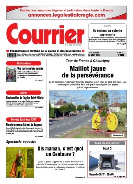 Courrier Français N°3963 du 28 août 2020 à télécharger sur iPad