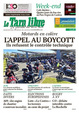 Lisez Le Tarn Libre du 18 avril 2024 sur ePresse.fr