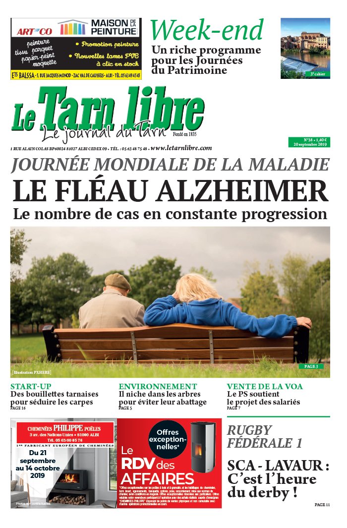 Le Tarn Libre 20 septembre 2019 Le Tarn Libre du 20 septembre 2019