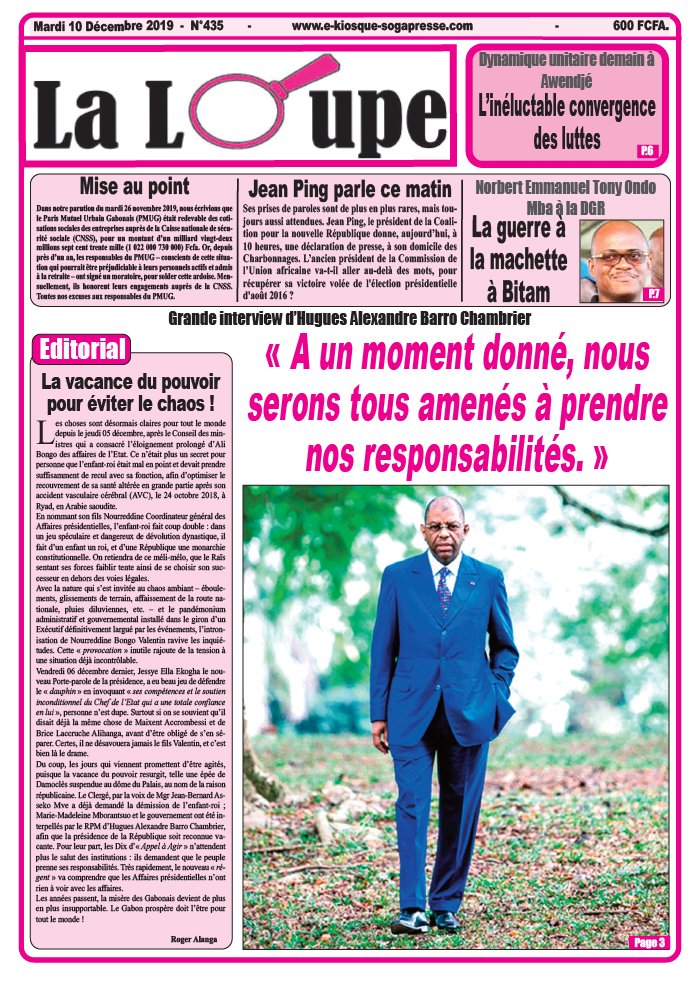 La Loupe 10 décembre 2019 Abonnement La Loupe Pas Cher avec le BOUQUET ePresse.fr