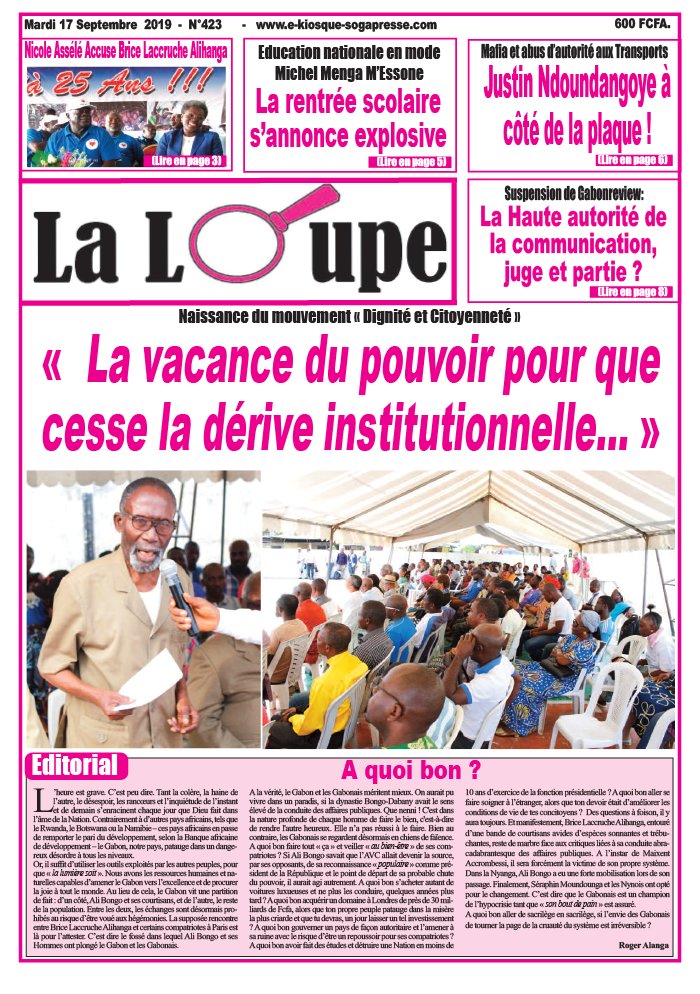 La Loupe 17 septembre 2019 Abonnement La Loupe Pas Cher avec le BOUQUET ePresse.fr