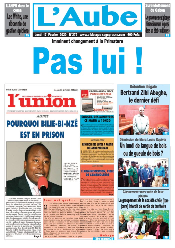 L'Aube 17 février 2020 Abonnement L'Aube Pas Cher avec le BOUQUET ePresse.fr