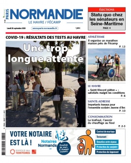 Paris-Normandie N°20200928 du 28 septembre 2020 à télécharger sur iPad
