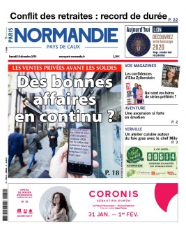 Paris-Normandie N°20191228 du 28 décembre 2019 à télécharger sur iPad