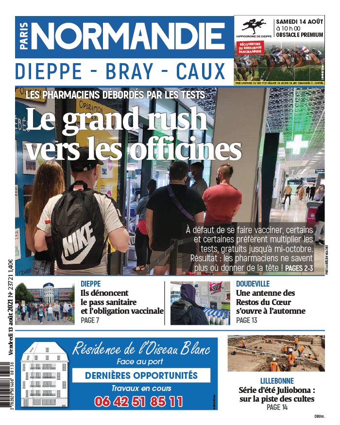 Paris-Normandie N°20210813 du 13 août 2021 à télécharger sur iPad