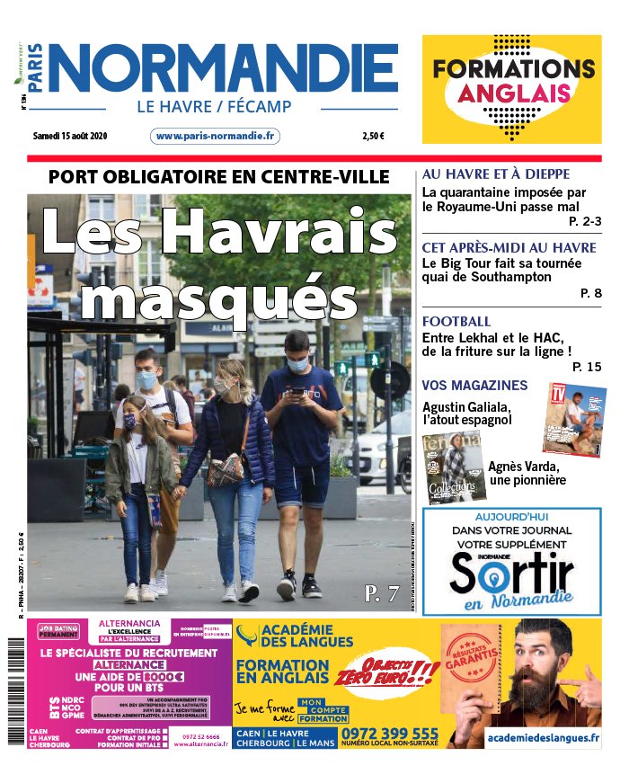 Paris-Normandie N°20200815 du 15 août 2020 à télécharger sur iPad