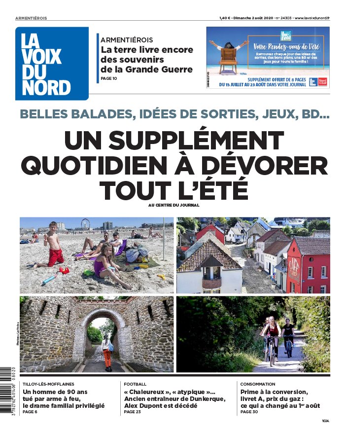 La Voix Du Nord Consulter Le Journal Numerique La Voix du Nord N°20200802 du 02 août 2020 à télécharger sur iPad