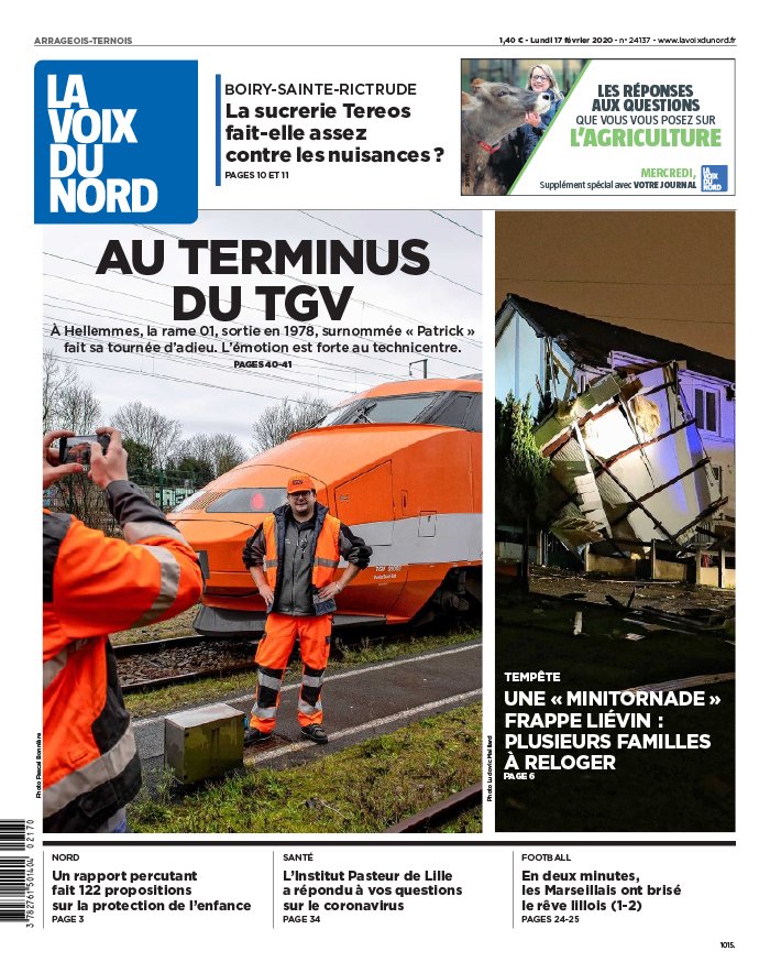 La Voix Du Nord Service Suspension Abonnement La Voix du Nord N°20200217 du 17 février 2020 à télécharger sur iPad