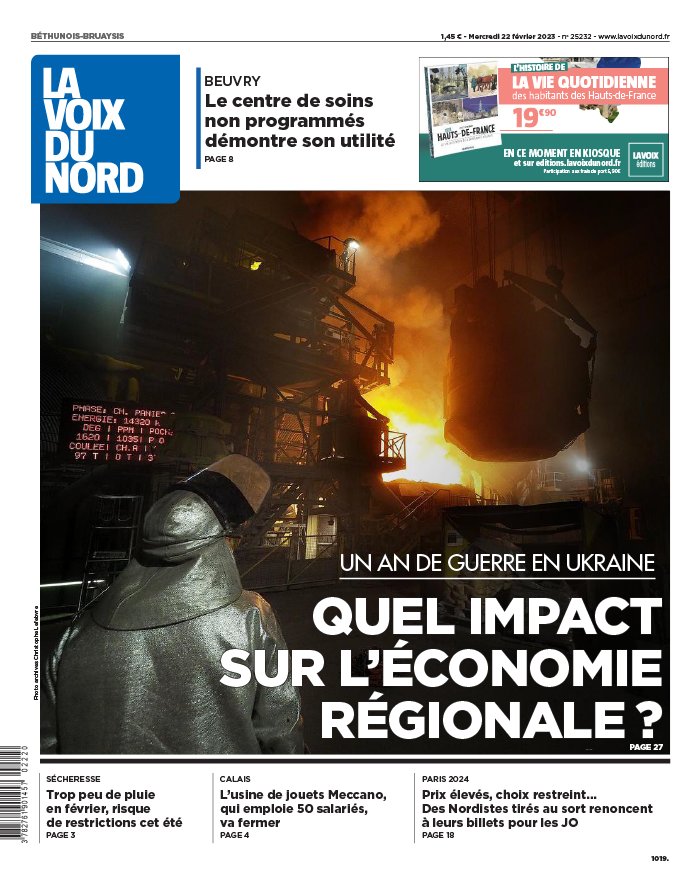 La Voix du Nord N°20230222 du 22 février 2023 à télécharger sur iPad