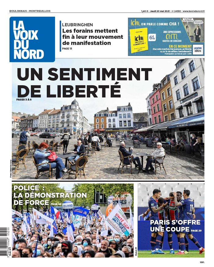 La Voix du Nord N°20210520 du 20 mai 2021 à télécharger sur iPad