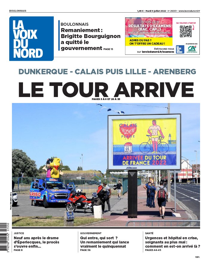 La Voix du Nord N°20220705 du 05 juillet 2022 à télécharger sur iPad