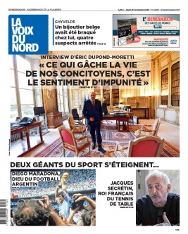 La Voix du Nord N°20201126 du 26 novembre 2020 à télécharger sur iPad