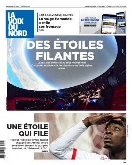 La Voix du Nord N°20190802 du 02 août 2019 à télécharger sur iPad