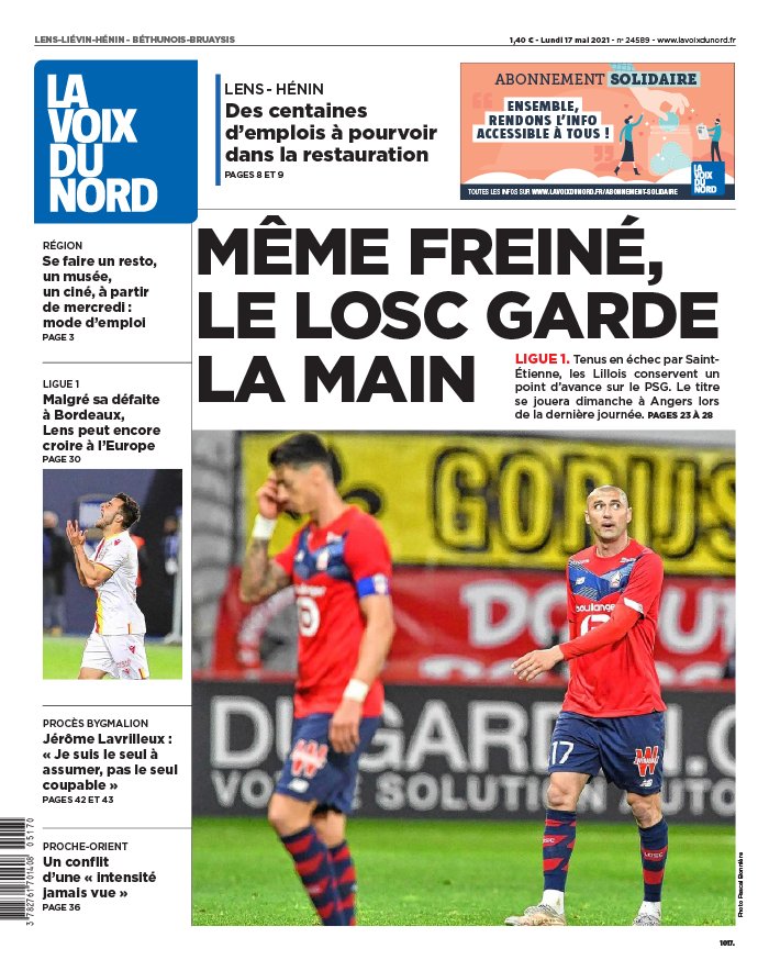 La Voix Du Nord Lens Lievin Henin