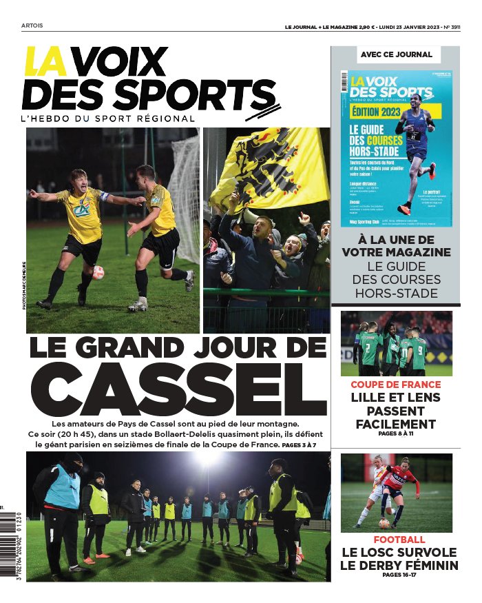La Voix des Sports N°3951 du 30 octobre 2023 à télécharger sur iPad