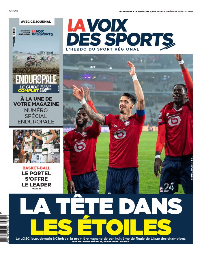 La Voix des Sports N°3890 du 29 août 2022 à télécharger sur iPad