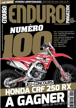 Enduro Magazine N°100 du 25 janvier 2019 à télécharger sur iPad
