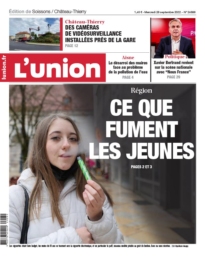 L'Union N°20220928 du 28 septembre 2022 à télécharger sur iPad