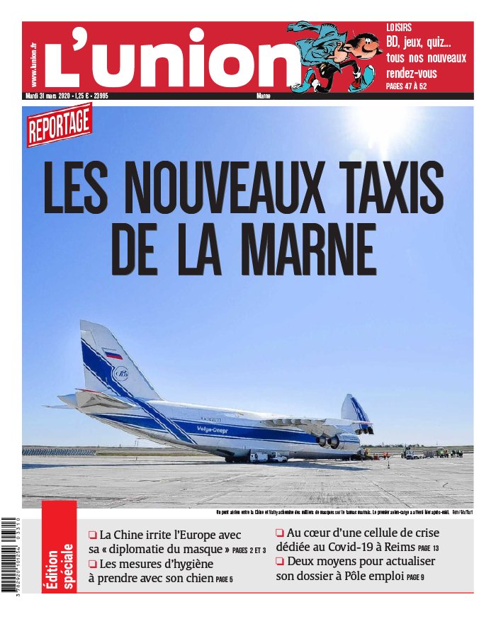 L'Union 31 mars 2020 Abonnement à L’Union Pas Cher avec le BOUQUET INFO ePresse.fr