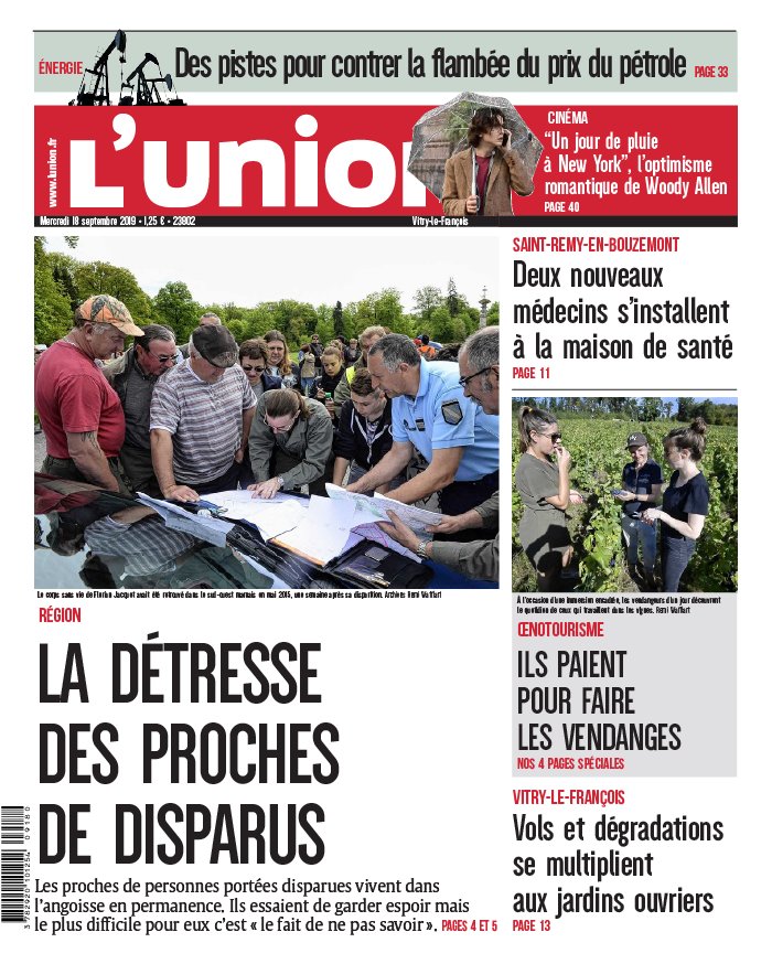 L'Union 18 septembre 2019 Abonnement à L’Union Pas Cher avec le BOUQUET INFO ePresse.fr