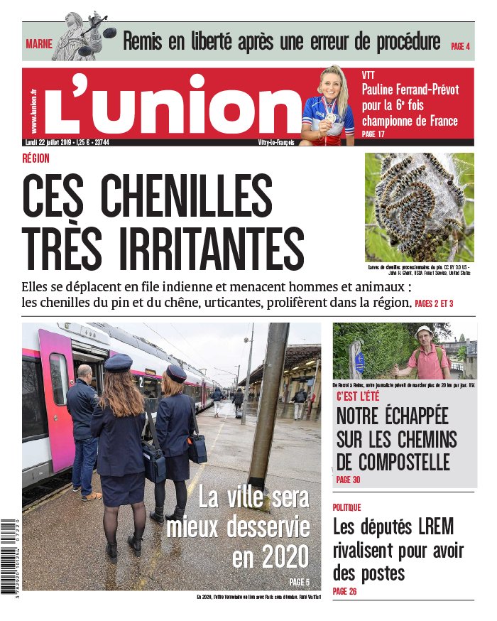 L'Union 22 juillet 2019 Abonnement à L’Union Pas Cher avec le BOUQUET INFO ePresse.fr