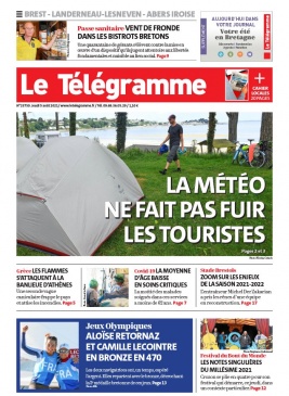 Le Télégramme 05 août 2021 Abonnement Le Télégramme Pas Cher avec BOUQUET INFO ePresse.fr