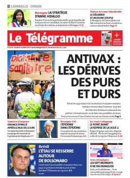 Le Télégramme 23 juillet 2021 Abonnement Le Télégramme Pas Cher avec BOUQUET INFO ePresse.fr