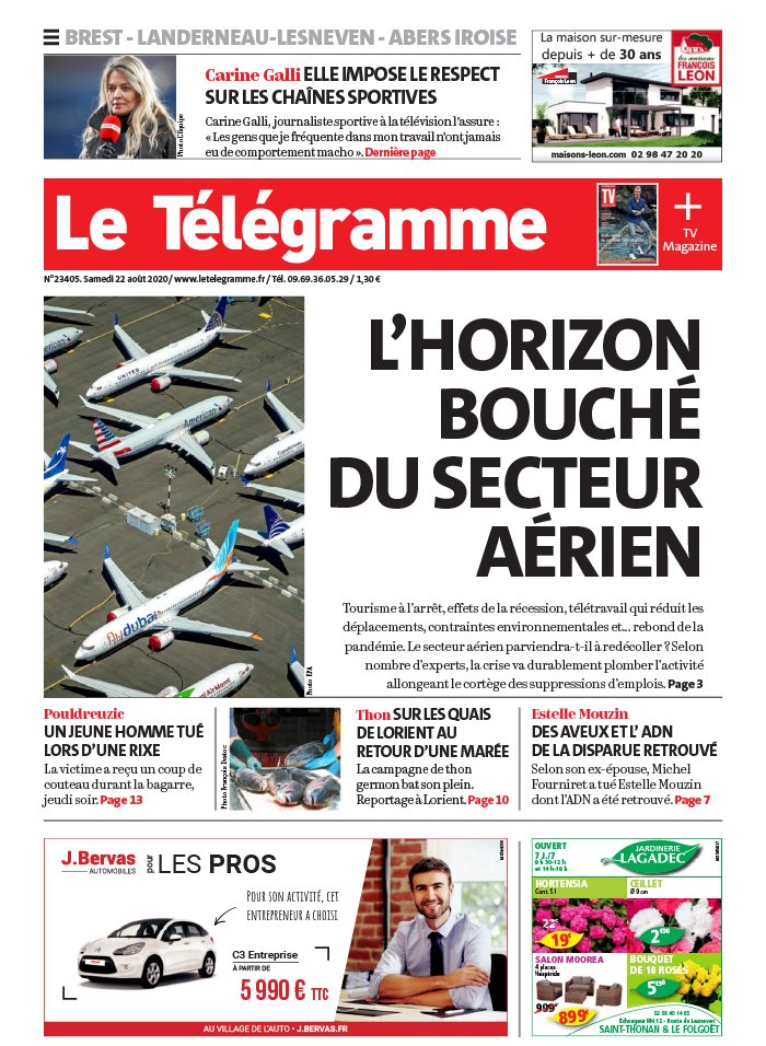 Abonnement Le Télégramme Pas Cher avec BOUQUET INFO ePresse.fr