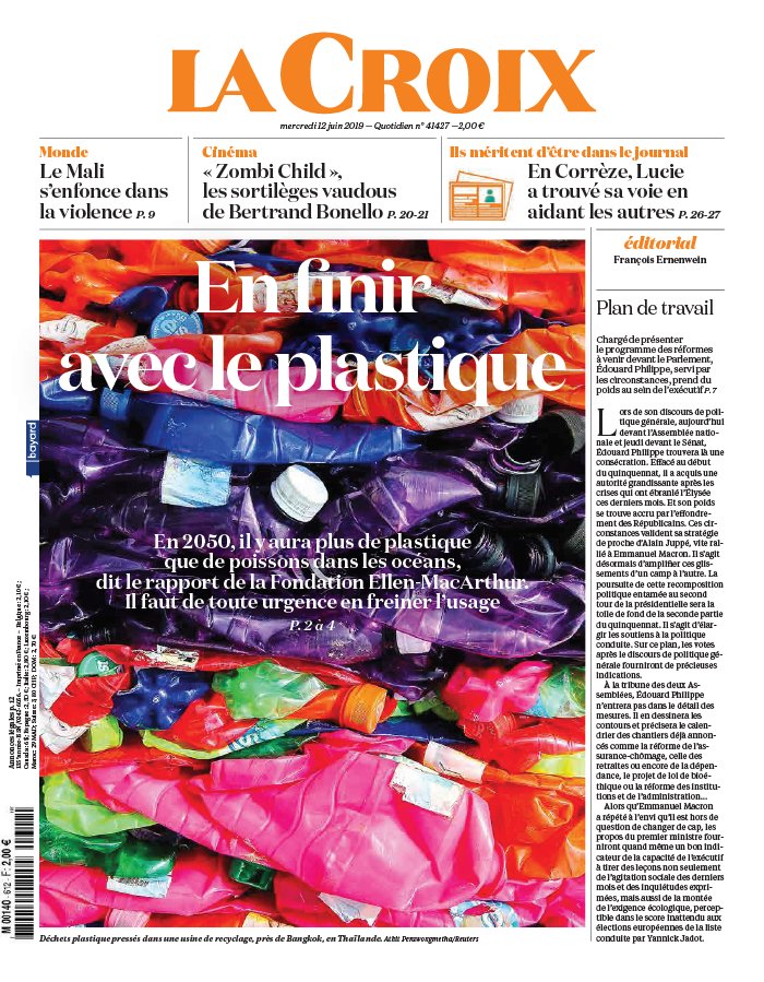 La Croix 12 juin 2019 La Croix N°41427 du 12 juin 2019 à télécharger sur iPad