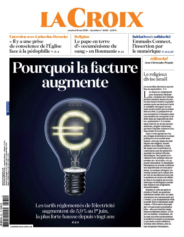 La Croix 01 juin 2019 La Croix N°41419 du 01 juin 2019 à télécharger sur iPad