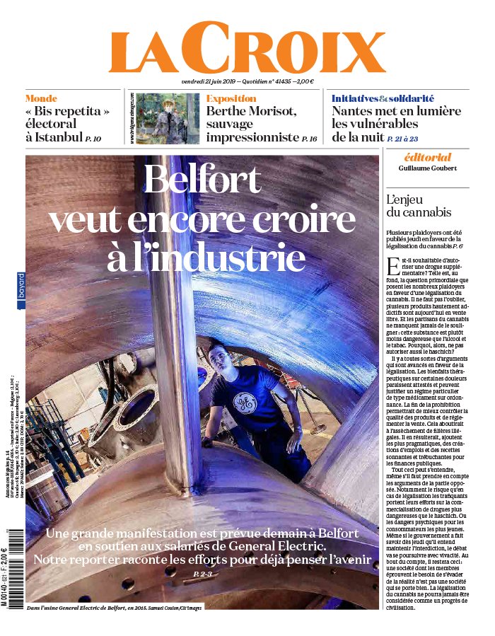 La Croix 22 juin 2019 La Croix N°41436 du 22 juin 2019 à télécharger sur iPad