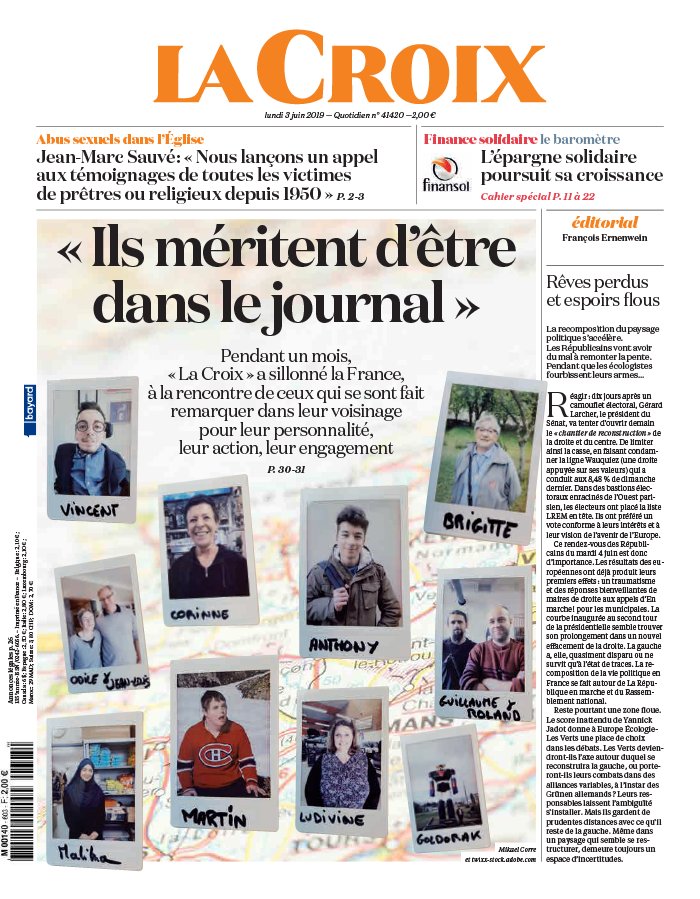 La Croix 03 juin 2019 La Croix N°41420 du 03 juin 2019 à télécharger sur iPad