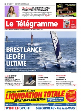 Le Télégramme 08 décembre 2021 Abonnement Le Télégramme Pas Cher avec BOUQUET INFO ePresse.fr