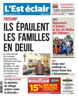 L'Est éclair N°24283 du 01 novembre 2019 à télécharger sur iPad