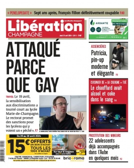 Libération Champagne N°27467 du 25 avril 2024 à télécharger sur iPad