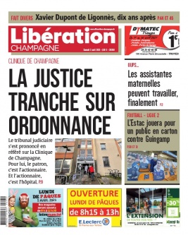 Libération Champagne N°26358 du 03 avril 2021 à télécharger sur iPad