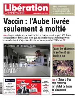 Libération Champagne N°26288 du 23 janvier 2021 à télécharger sur iPad