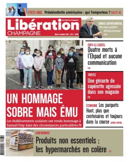 Libération Champagne N°26209 du 03 novembre 2020 à télécharger sur iPad