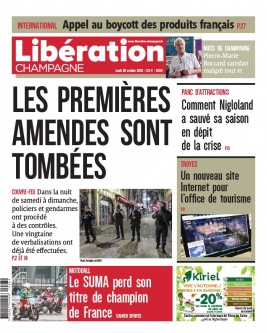 Libération Champagne N°26201 du 26 octobre 2020 à télécharger sur iPad