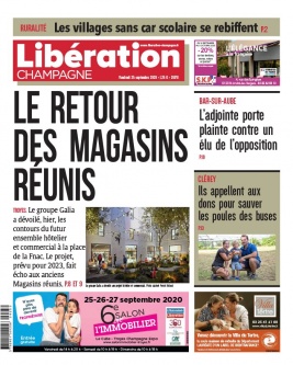 Libération Champagne N°26170 du 25 septembre 2020 à télécharger sur iPad