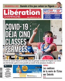 Libération Champagne N°26150 du 05 septembre 2020 à télécharger sur iPad