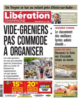 Libération Champagne N°26086 du 03 juillet 2020 à télécharger sur iPad